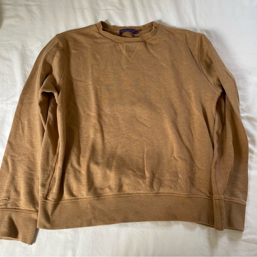 MENS RALPH LAUREN BEIGE SWEATER
